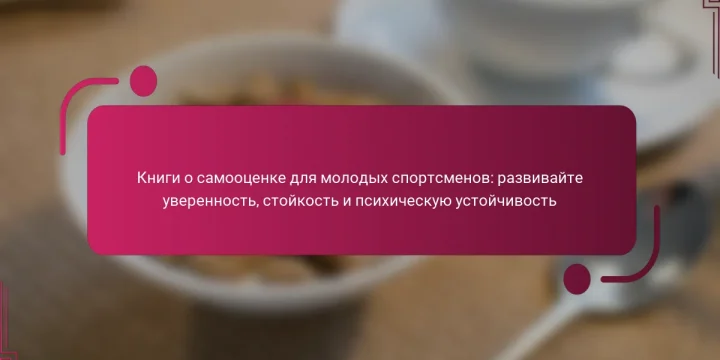 Книги о самооценке для молодых спортсменов: развивайте уверенность, стойкость и психическую устойчивость